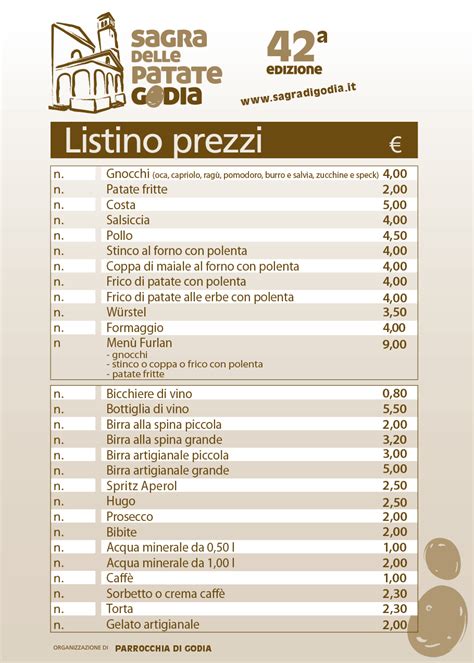 Listino Prezzi e Dove Siamo